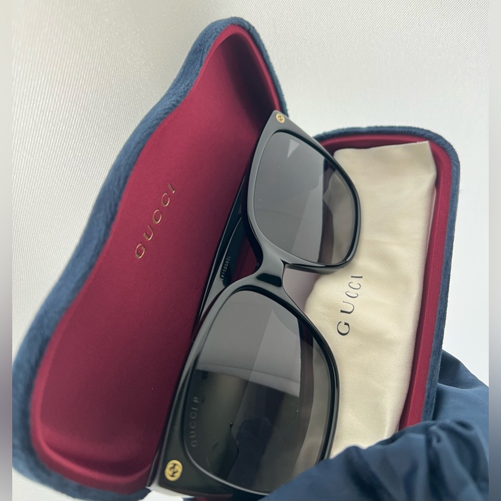 Gucci GG0022S Black Sunglasses with Case